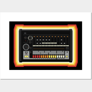 Vintage Drum Machine Colours Posters and Art